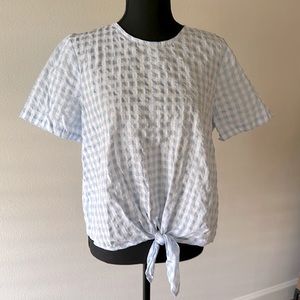 Madewell too, light blue/white checked, EUC, shorter in style, super cute